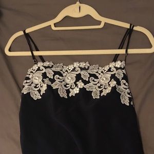 La Perla Moonlight Navy and silver camisole